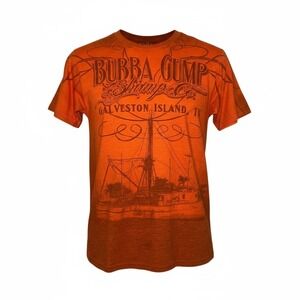 Bubba Gump Destination Tee Galveston Island TX Graphic T Shirt Men's‎ Small